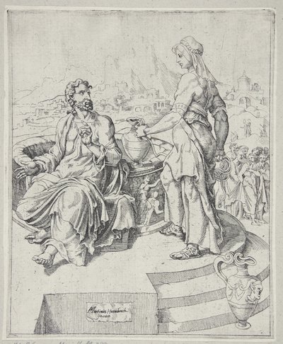 Chrystus i Samarytanka autorstwa Dirck Volckertsz. Coornhert