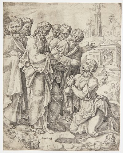 Chrystus i Samarytanka autorstwa Dirck Volckertsz. Coornhert