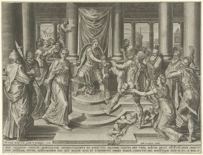 Wyrok Salomona autorstwa Dirck Volckertsz. Coornhert