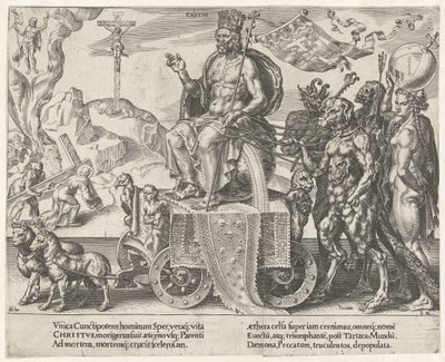 Triumf Chrystusa Triumf cierpliwości (tytuł serii) Patientiae Trivmphvs (tytuł serii) autorstwa Dirck Volckertsz. Coornhert