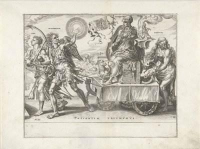 Triumf cierpliwości (Patientia) Triumf cierpliwości (tytuł serii) Patientiae Trivmphvs (tytuł serii) autorstwa Dirck Volckertsz. Coornhert
