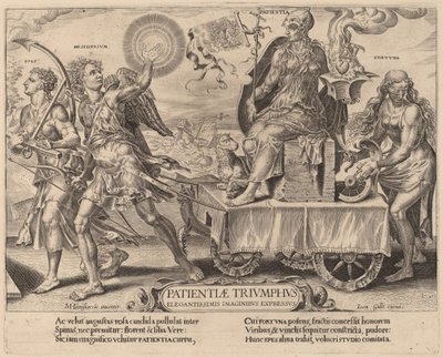 Triumf cierpliwości autorstwa Dirck Volckertz Coornhert after Maerten van Heemskerck
