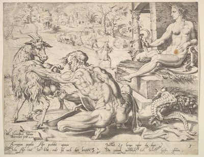 Asher, z serii Dwunastu patriarchów, 1550. autorstwa Dirck Volkertsen Coornhert