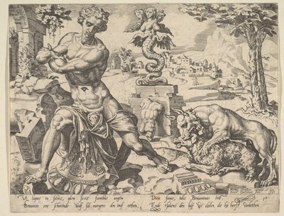 Benjamin, z cyklu Dwunastu patriarchów, 1550. autorstwa Dirck Volkertsen Coornhert