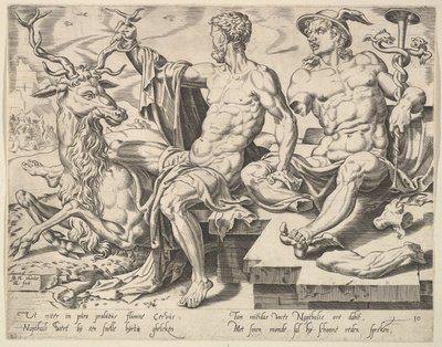 Naftali z serii Dwunastu patriarchów, 1550. autorstwa Dirck Volkertsen Coornhert