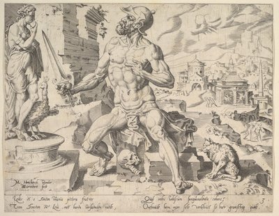 Symeon z serii Dwunastu patriarchów, 1550. autorstwa Dirck Volkertsen Coornhert