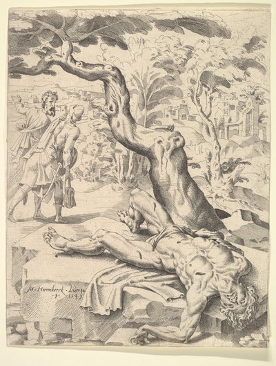 Przypowieść o dobrym Samarytaninie, 1549. autorstwa Dirck Volkertsen Coornhert
