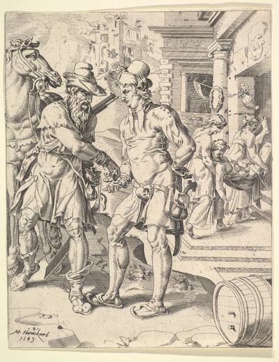 Przypowieść o dobrym Samarytaninie, 1549. autorstwa Dirck Volkertsen Coornhert
