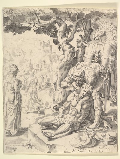 Przypowieść o dobrym Samarytaninie, 1549. autorstwa Dirck Volkertsen Coornhert