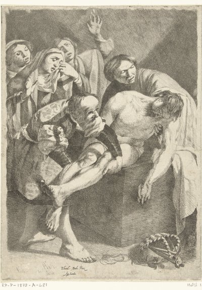 Złożenie do grobu Chrystusa autorstwa Dirck van Baburen (attributed to)