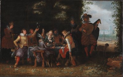 Chrystus uzdrawiający przy sadzawce Betesda autorstwa Dirck van Delen
