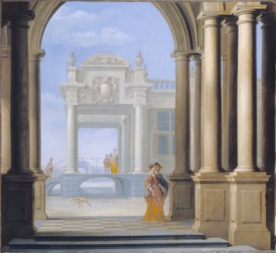 Wejście do pałacu autorstwa Dirck van Delen