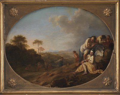 Nimfy w krajobrazie autorstwa Dirck van der Lisse