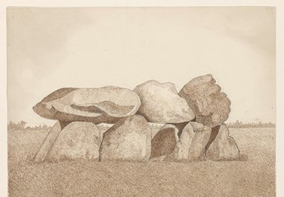Dolmen w pobliżu Tynaarlo autorstwa Dirk Arnoldus Tavenraat