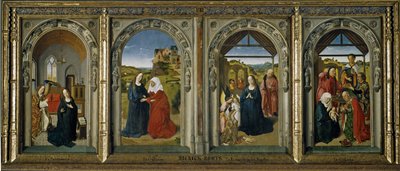 Cztery sceny z życia Matki Boskiej, ok. 1442-1445 autorstwa Dirk Bouts