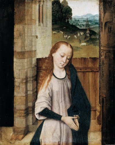 Adoracja Matki Boskiej, XV w. autorstwa Dirk Bouts