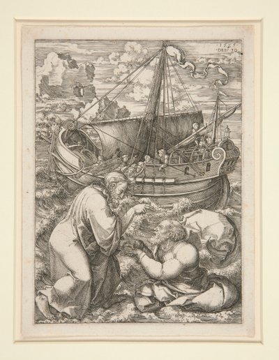 Chrystus chodzący po wodzie autorstwa Dirk Jacobsz Vellert