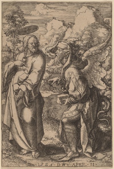 Kuszenie Chrystusa autorstwa Dirk Jacobsz Vellert