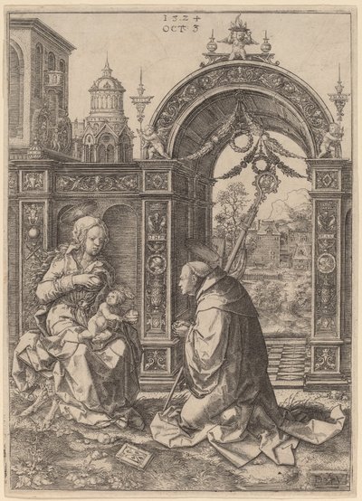 Wizja św. Bernarda autorstwa Dirk Jacobsz Vellert