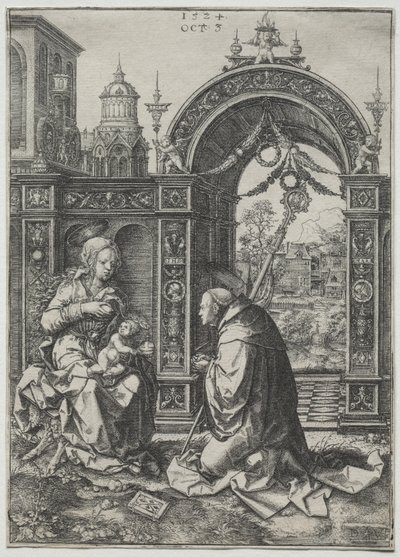 Wizja św. Bernarda autorstwa Dirk Jacobsz Vellert