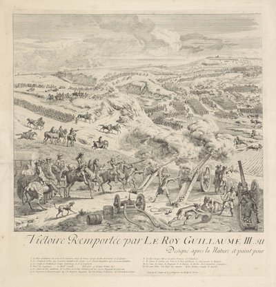 Bitwa pod Droghedą nad Boyne, 1 lipca 1690 (lewa strona) autorstwa Dirk Maas
