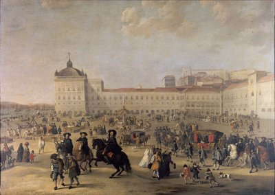 Plac Pałacowy Terreiro do Paço w Lizbonie, 1650 autorstwa Dirk Stoop