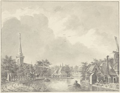 Wioska Harmelen na Leidse Vaart poza Utrecht autorstwa Dirk Verrijk