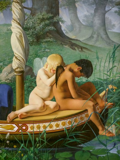 Dzieciństwo, z serii Cztery epoki człowieka, detal autorstwa Ditlev Conrad Blunck