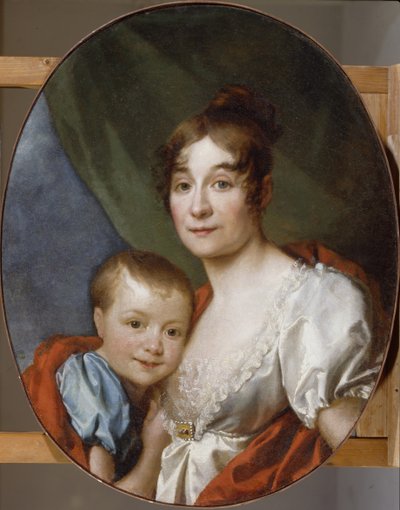 Portret hrabiny Jekateriny Aleksandrownej Szachowskiej 1777-1846 z córką, 1807 autorstwa Dmitri Grigorievich Levitsky