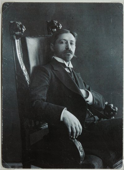 Portret autora Iwana A. Bunina 1870-1953, 1909 autorstwa Dmitri Spiridonovich Zdobnov