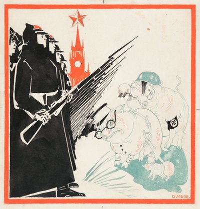 Nazistowskie świnie zatrzymane u bram Kremla przez Armię Czerwoną, 1941-1943. autorstwa Dmitriy Stakhievich Moor