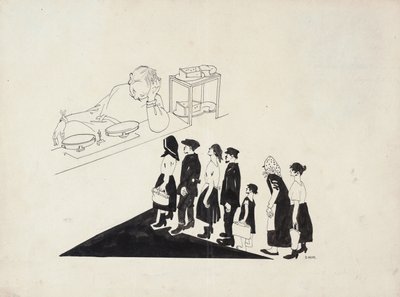 Kolejka, 1920. autorstwa Dmitriy Stakhievich Moor
