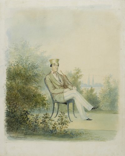 Portret Grigorija Stiepanowicza Tarnowskiego, koniec lat 40. XIX wieku autorstwa Dmitry Ivanovich Bezperchy