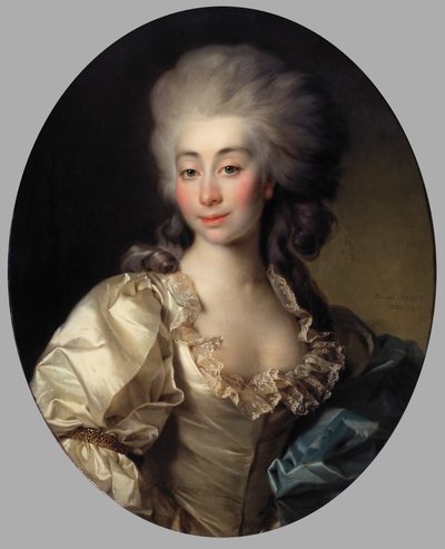 Rosyjski: "Portret hrabiny Urszuli Mniszech" Portret hrabiny Urszuli Mniszech autorstwa Dmitry Levitzky