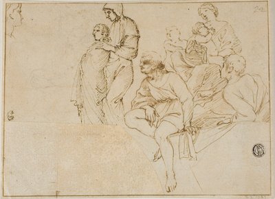 Rysunki na balustradzie autorstwa Domenichino