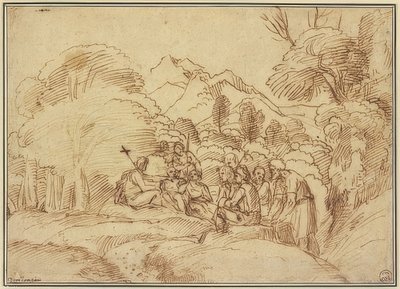 Jan głosi kazania na pustyni autorstwa Domenichino