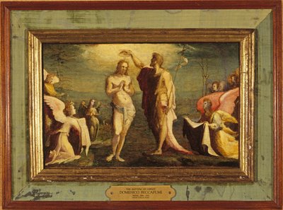 Beccafumi - Chrzest Chrystusa, 1528 r. autorstwa Domenico Beccafumi