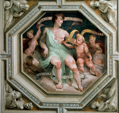 Wzajemna życzliwość lub zgoda (Wzajemna życzliwość lub zgoda). Obraz Domenico Beccafumi (1486-1551) autorstwa Domenico Beccafumi