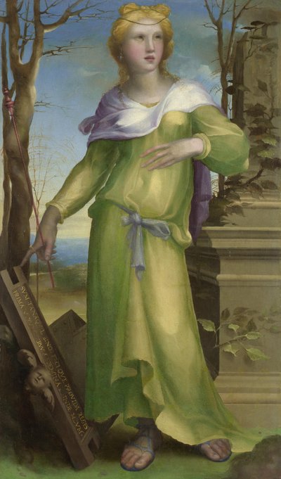 Tanaquil, ok. 1519 autorstwa Domenico Beccafumi