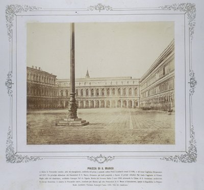 Piazza San Marco, ok. 1855 autorstwa Domenico Bresolin