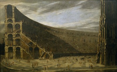 Perspektywa rzymskiego amfiteatru autorstwa Domenico Gargiulo