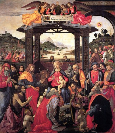 Adoracja Trzech Króli z Ospedali degli Innocenti autorstwa Domenico Ghirlandaio