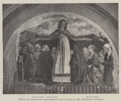 Fresk odkryty w kościele Ognissanti we Florencji autorstwa Domenico Ghirlandaio