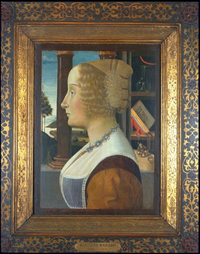 Portret kobiety, ok. 1490 (tempera na desce) autorstwa Domenico Ghirlandaio