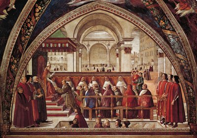 Opowieści o św. Franciszku z Asyżu autorstwa Domenico Ghirlandaio