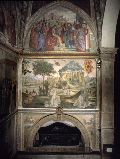 pogrzeb św. Franciszka autorstwa Domenico Ghirlandaio