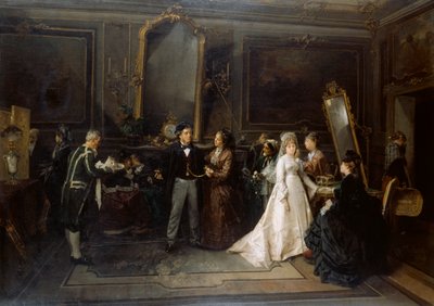 Małżeństwo poszło z dymem autorstwa Domenico Induno