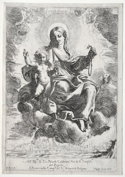 Madonna Różańcowa autorstwa Domenico Maria Canuti