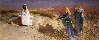 Chrystus na pustyni autorstwa Domenico Morelli