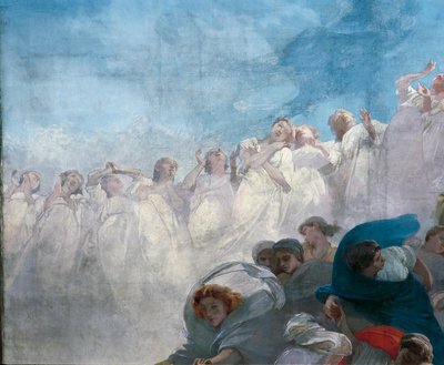 Wniebowzięcie, szczegóły autorstwa Domenico Morelli